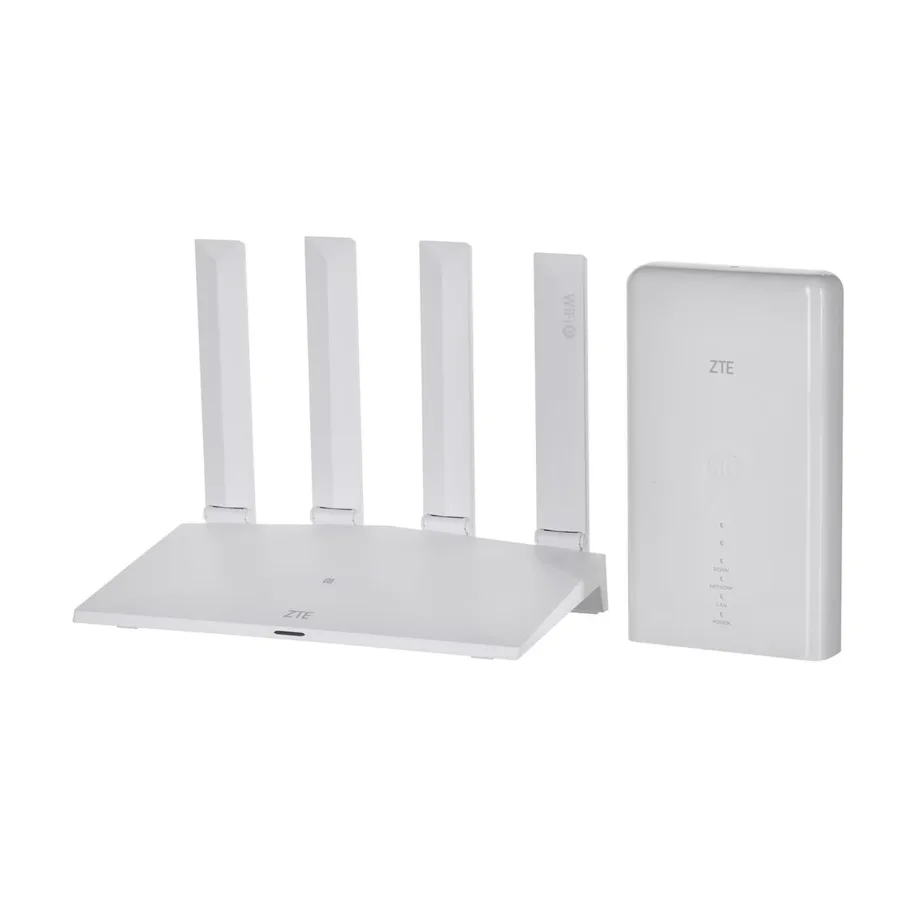 ZTE MC889+T3000 5G LTE välisantenniga Wi-Fi 6 ruuteri komplekt, 4 antenni, 160 MHz, 128 kasutajat, IP65, valge - 15