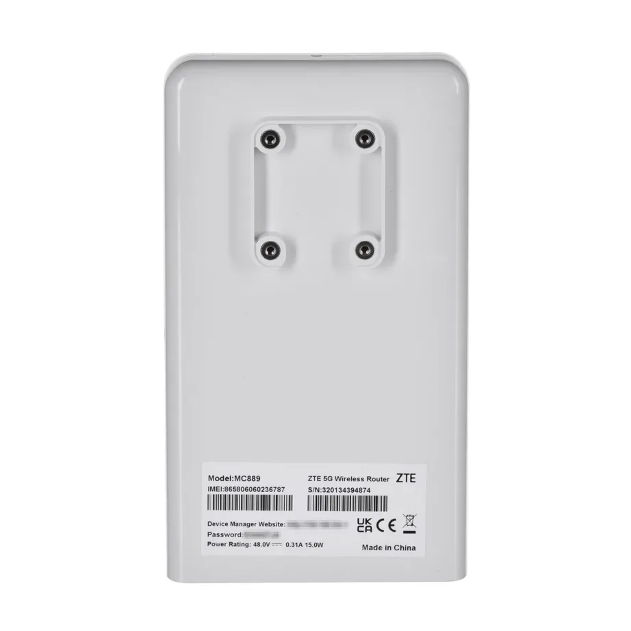 ZTE MC889+T3000 5G LTE välisantenniga Wi-Fi 6 ruuteri komplekt, 4 antenni, 160 MHz, 128 kasutajat, IP65, valge - 10