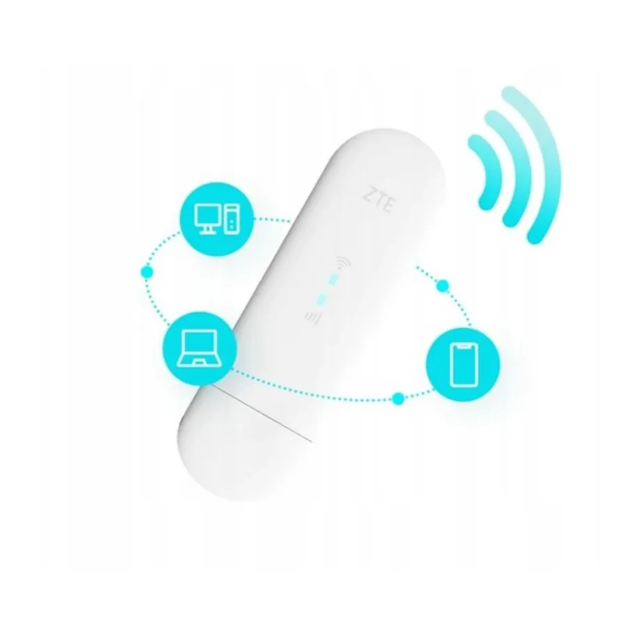 ZTE MF79N valge 4G/LTE Cat.4 USB kaasaskantav ruuter, Wi-Fi 1500 Mbit/s, dual-band, sisseehitatud antenn, tugi Windows/Mac, Gigabit Ethernet – 5