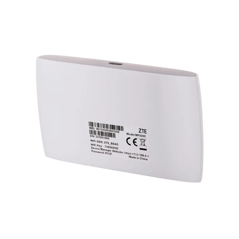 ZTE MF920C valge 4G WiFi ruuter, aku 2000mAh, LTE, MicroSIM