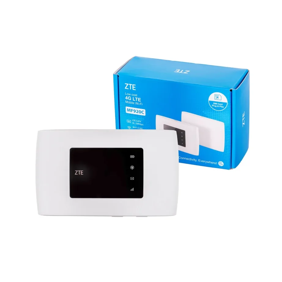 ZTE MF920C valge 4G WiFi ruuter, aku 2000mAh, LTE, MicroSIM – 4
