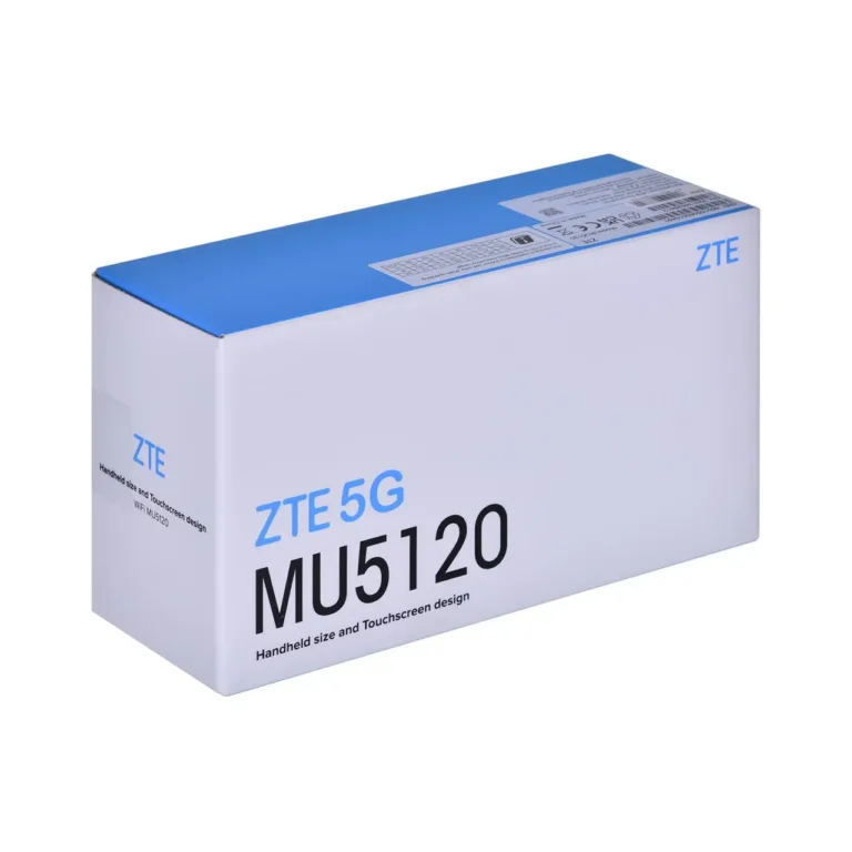 ZTE MU5120 Dark Grey 5G Wi-Fi 6 mobiilne ruuter, 9800 mAh aku, 2,4'' puuteekraan, kuni 64 kasutajale