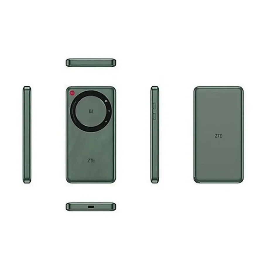 ZTE U30 Air roheline 5G/4G Wi-Fi ruuter akutoitega, 867 Mbit/s, 140×72,8×12,5 mm, kuni 10 kasutajale
