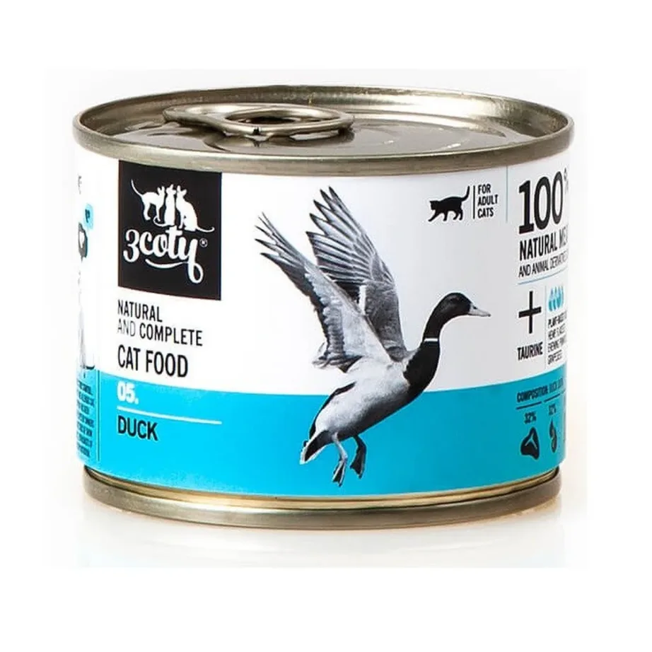 3COTY 180 pardilihaga 180g täisväärtuslik teraviljavaba märgtoit täiskasvanud kassidele