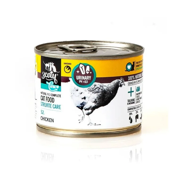 3COTY 52 Chicken Struvite Care 180g kanaga dieettoit täiskasvanud kassidele kuseteede kaitseks