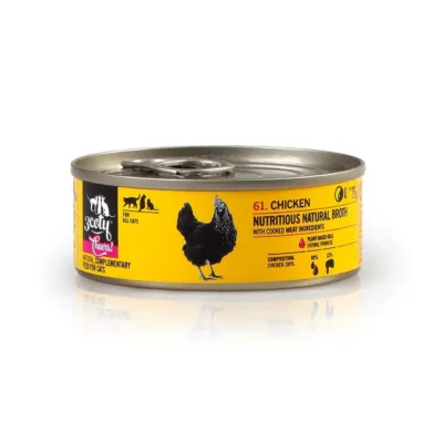 3coty Chicken Cheers! 75g kanaga täiendav märgtoit täiskasvanud kassidele, gluteeni- ja suhkruvaba