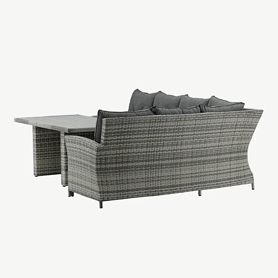 Aianurgadiivanikomplekt London hallile terrassile (hall polürotang, tumehallid padjad, WPC lauaplaat), 7310-004 – 3