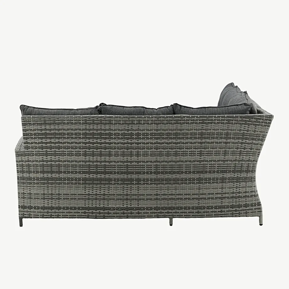 Aianurgadiivanikomplekt London hallile terrassile (hall polürotang, tumehallid padjad, WPC lauaplaat), 7310-004 – 4