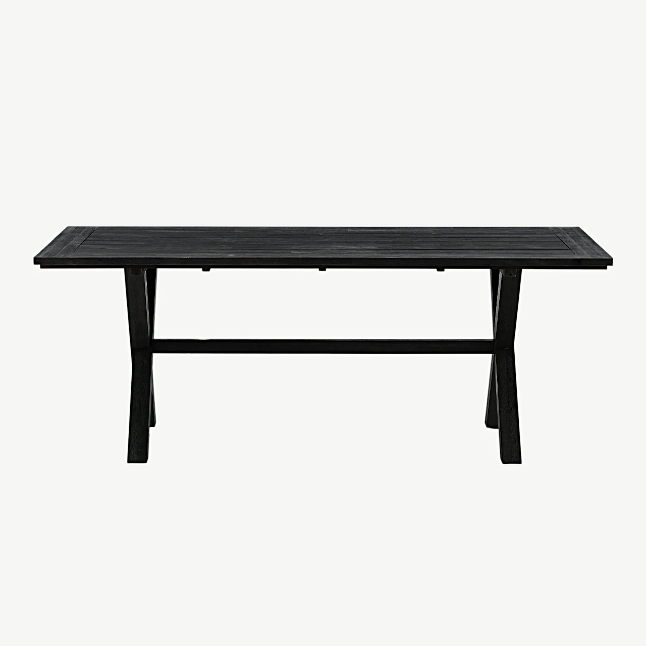 Must akatsiast ristjalgadega söögilaud Rives (200 × 100 cm) - 9553-015