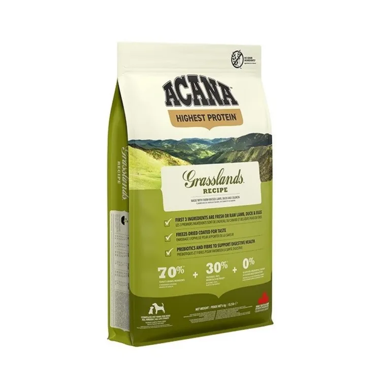 ACANA Highest Protein Grasslands 6kg lambaliha kuivtoit täiskasvanud koertele, teravilja- ja gluteenivaba