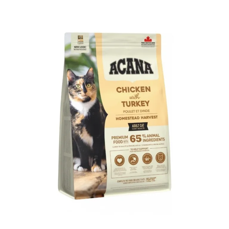 ACANA Homestead Harvest 1,8 kg kuiv kana täissööt täiskasvanud kassile – gluteeni- ja sojavaba, ilma kunstlike värvaineteta