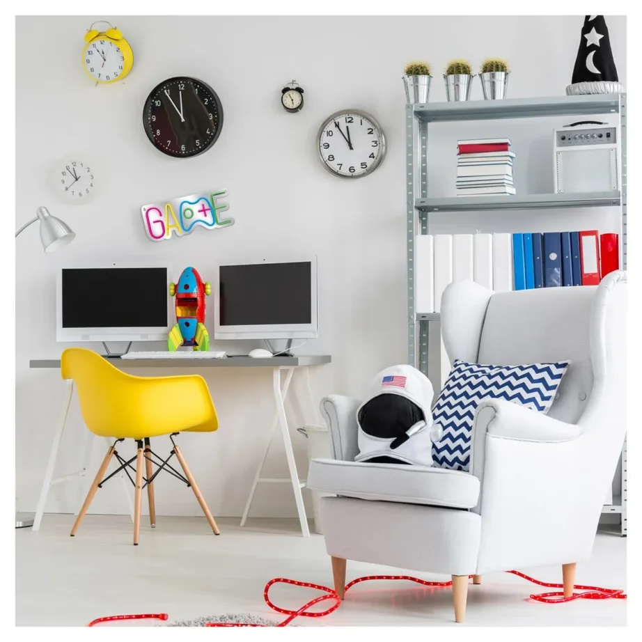 Activejet AJE-NEON GAME 300×130 mm 5W USB mitmevärviline LED seinavalgusti siseruumidesse – 5