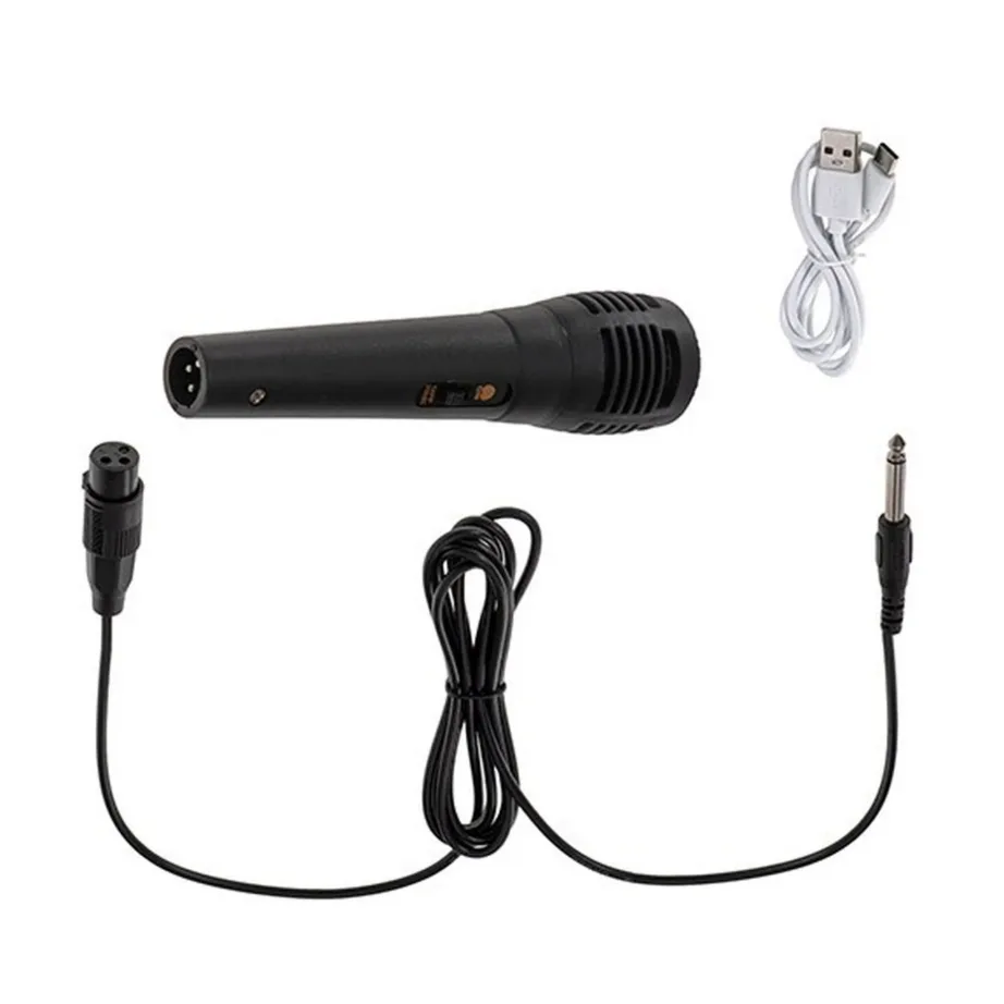 Adler AD 1903 2×5 W must Bluetooth-kõlar LED-valgustusega, 1500 mAh aku, AUX/USB – 7