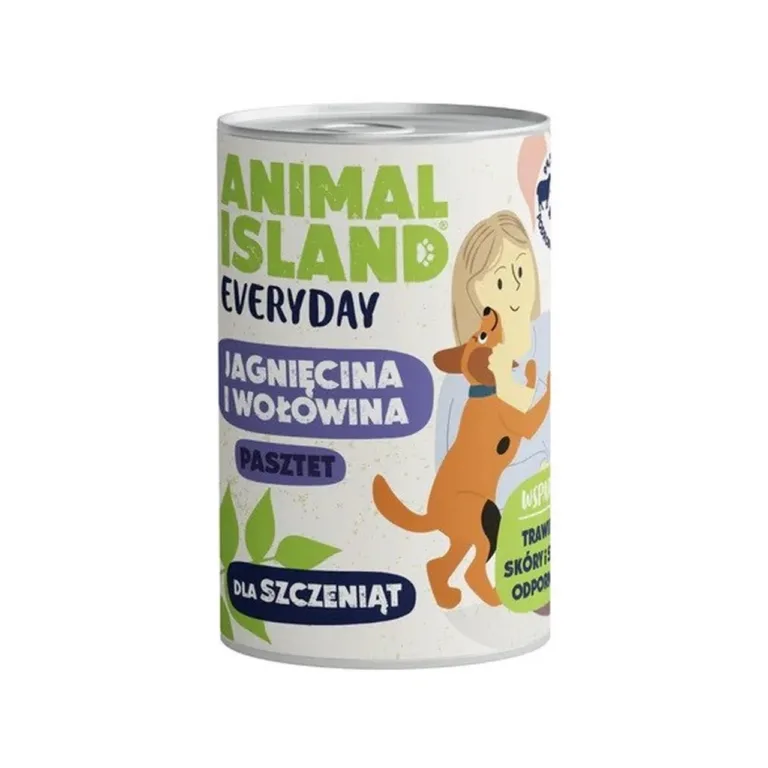 ANIMAL ISLAND Everyday 400g lambalihaga teraviljavaba märgtoit kutsikatele