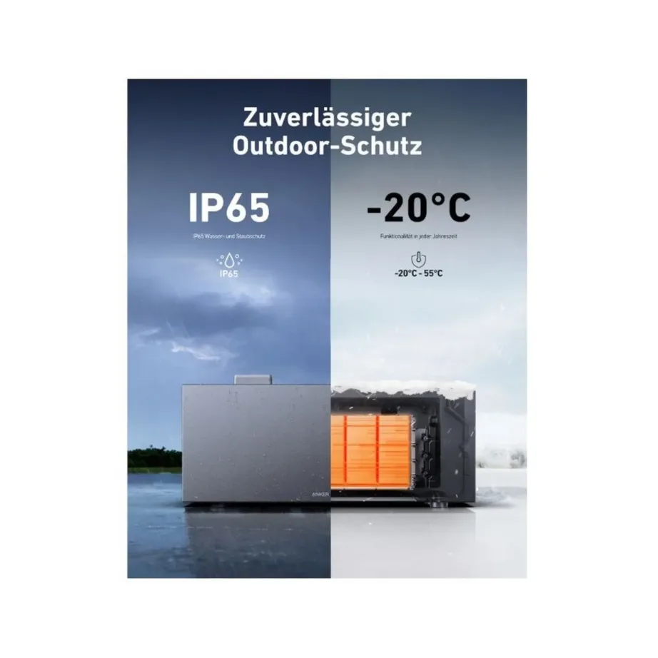 Anker SOLIX BP2000 1600Wh LiFePO4 varuakupank, IP65, 1000W väljund, 460x217x233mm, must – 2