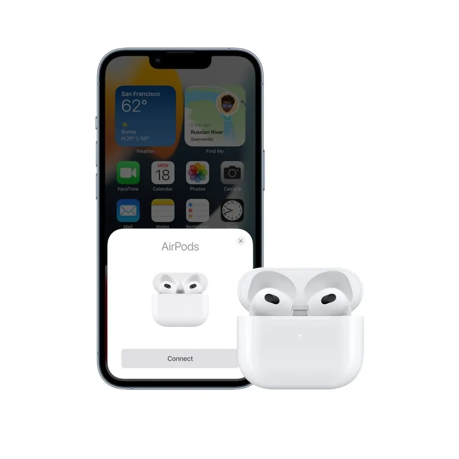 Apple AirPods (3. põlvkond) MPNY3ZM/A juhtmevabad in-ear kõrvaklapid Lightning-laadimiskarbiga, IPX4 veekindlad, H1 kiibiga, 6 tundi kuulamisaega, valge – 5