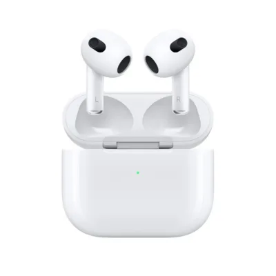 Apple AirPods (3. põlvkond) MPNY3ZM/A juhtmevabad in-ear kõrvaklapid Lightning-laadimiskarbiga, IPX4 veekindlad, H1 kiibiga, 6 tundi kuulamisaega, valge