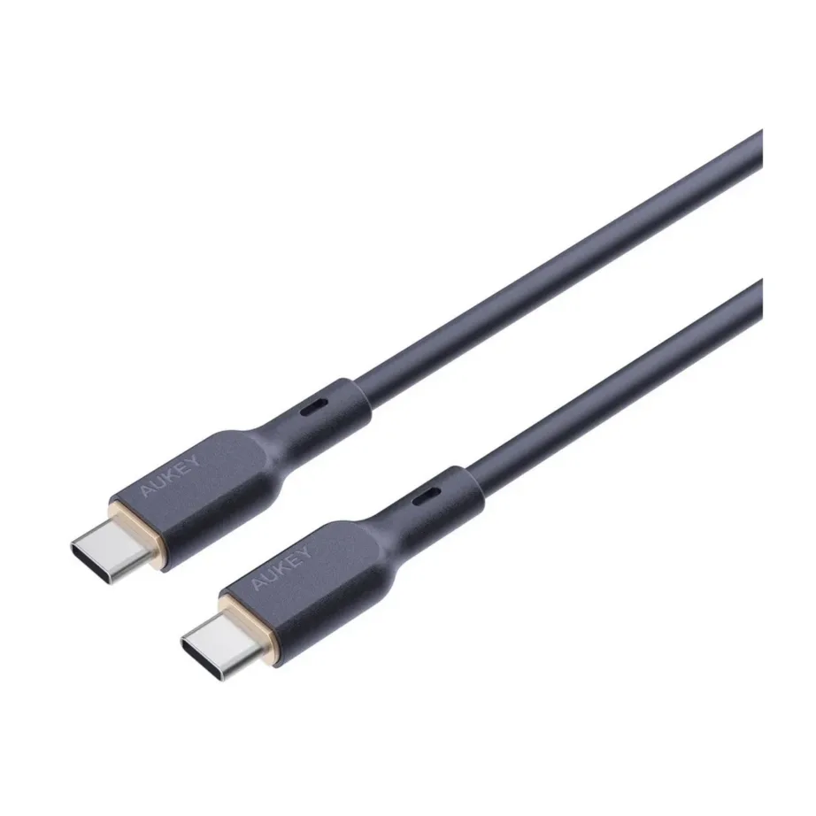 AUKEY CB-SCC101 1 m must silikoonist USB-C–USB-C kaabel PD 100W, 480 Mbit/s – 7