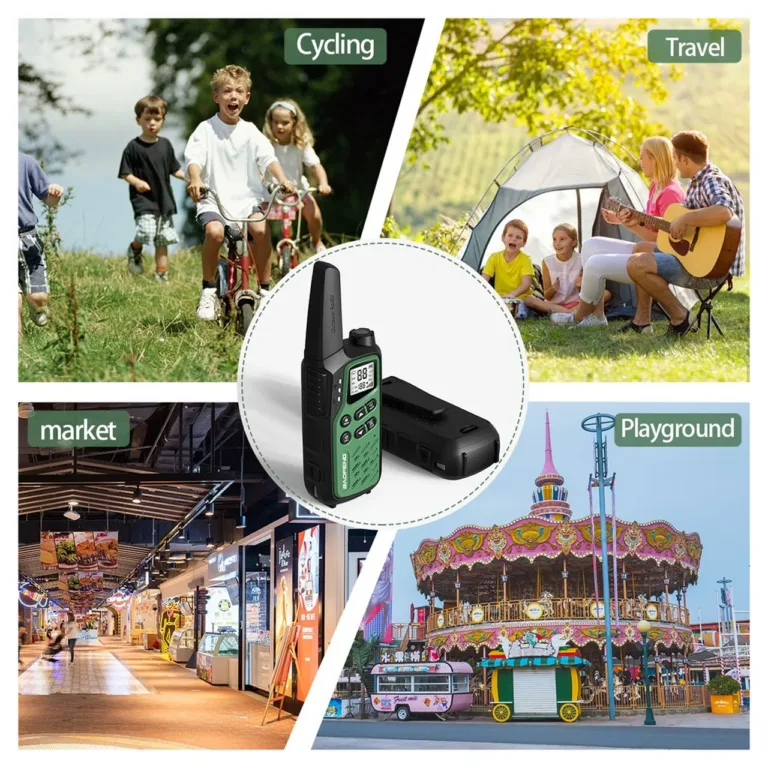 Baofeng BF-T25E 2 tk rohelised PMR walkie-talkie’d lastele, 16 kanalit, 10 km, 1400mAh Li-Ion akudega