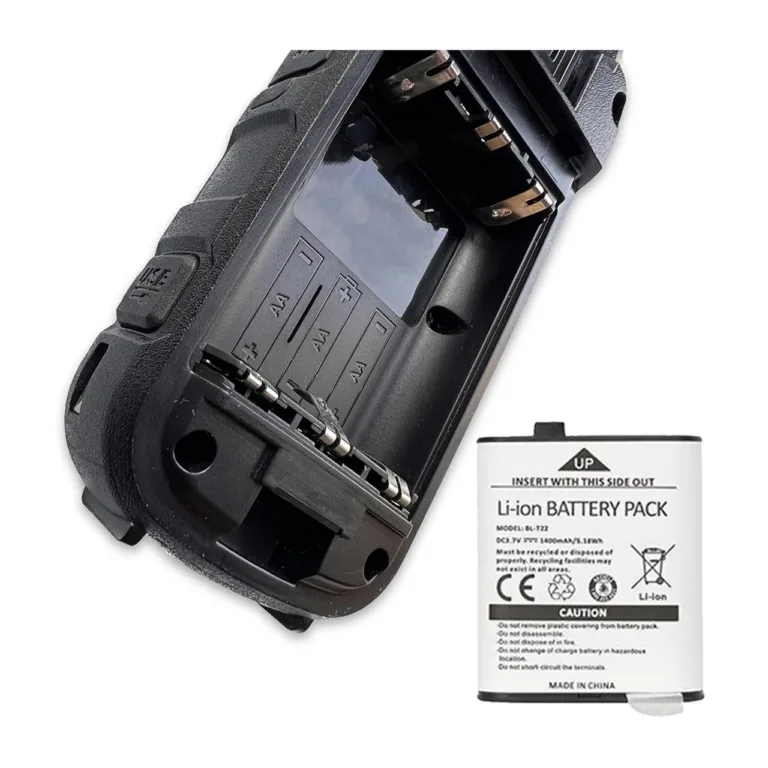 Baofeng BF-T25E must 2-osaline PMR lasteraadiosaatjate komplekt, 16 kanalit, VOX, LED, 10 km ulatus, Li-Ion aku, 155 alamkoodi