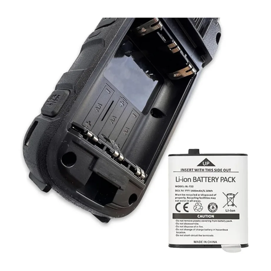 Baofeng BF-T25E must 2-osaline PMR lasteraadiosaatjate komplekt, 16 kanalit, VOX, LED, 10 km ulatus, Li-Ion aku, 155 alamkoodi – 2