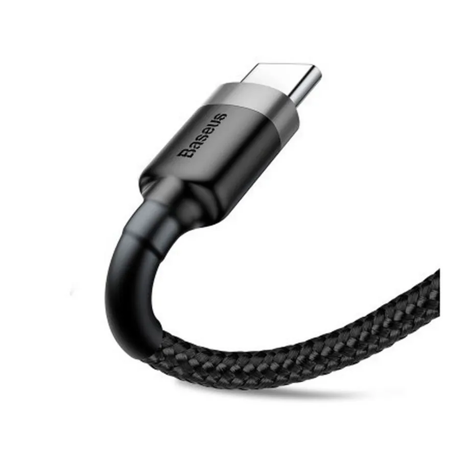 Baseus CATKLF-UG1 3 m must USB-A – USB-C nailonpunutisega kaabel, 2A – 4