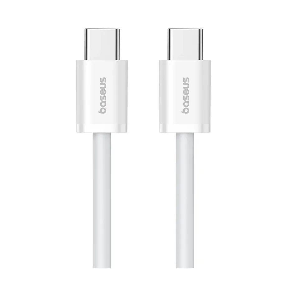Baseus Superior P10365200211-00 1 m 30W valge USB-C–USB-C andme- ja laadimiskaabel, TPE/PC – 2