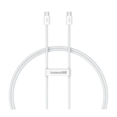 Baseus Superior P10365200211-00 1 m 30W valge USB-C–USB-C andme- ja laadimiskaabel, TPE/PC
