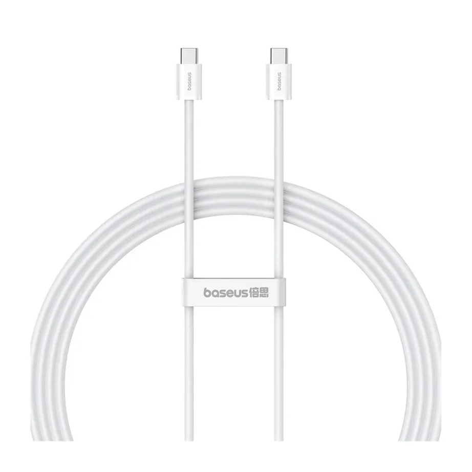 Baseus Superior P10365200211-01 2 m 30 W valge USB-C–USB-C andme- ja laadimiskaabel TPE/PC PD-toega