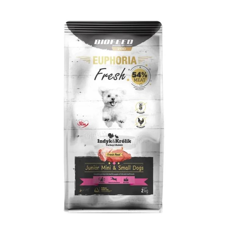 BIOFEED Euphoria Fresh 2 kg kalkuniga gluteenivaba kuivtoit väikest tõugu kutsikatele