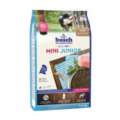 Bosch Mini Junior 3 kg linnulihaga kuivtoit väikest tõugu kutsikatele