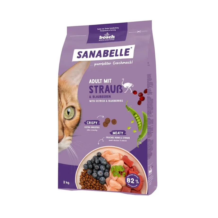 Bosch Sanabelle Adult 2 kg jaanalinnulihaga kuivtoit täiskasvanud kassidele