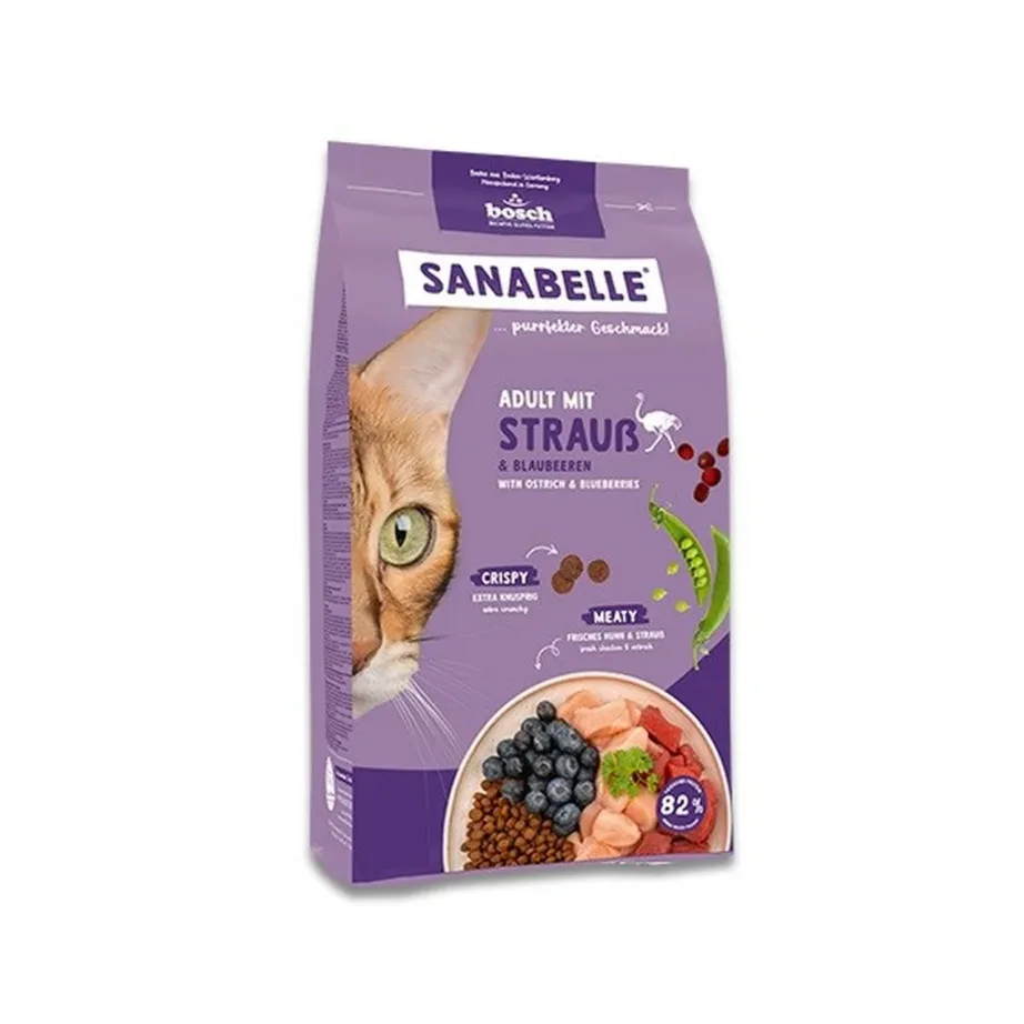 Bosch Sanabelle Life Adult 8 kg jaanalinnulihaga kuivtoit täiskasvanud kassidele