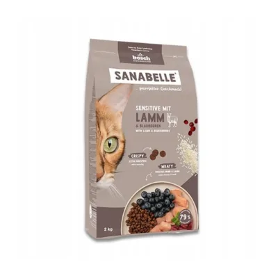 Bosch Sanabelle Life Sensitive 8 kg lambalihaga gluteenivaba kuivtoit täiskasvanud kassile