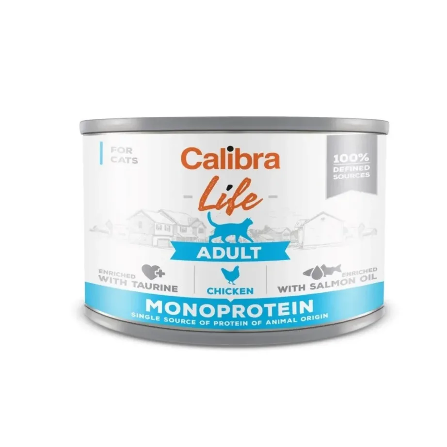 Calibra Life Adult Chicken 200g gluteenivaba täisväärtuslik märgtoit kanaga täiskasvanud kassile