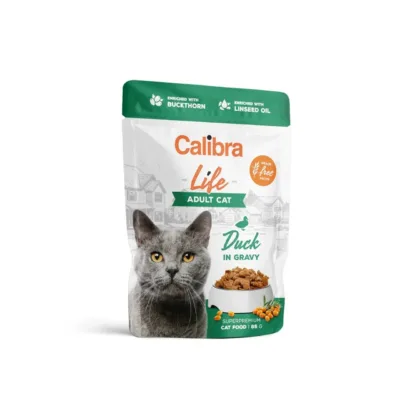 Calibra Life Adult Duck 85 g teraviljavaba märgtoit täiskasvanud kassidele