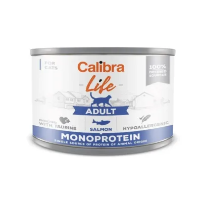Calibra Life Adult Salmon 200g lõhega teraviljavaba märgtoit täiskasvanud kassidele