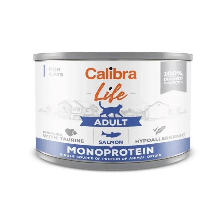 Calibra Life Adult Salmon 200g lõhega teraviljavaba märgtoit täiskasvanud kassidele