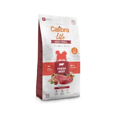 Calibra Life Adult Small Breed 1,5 kg veiselihaga gluteenivaba kuivtoit väikest tõugu täiskasvanud koertele