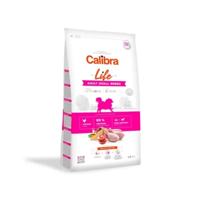 Calibra Life Adult Small Breed Chicken 1,5 kg gluteenivaba kuivtoit väikestele koertele