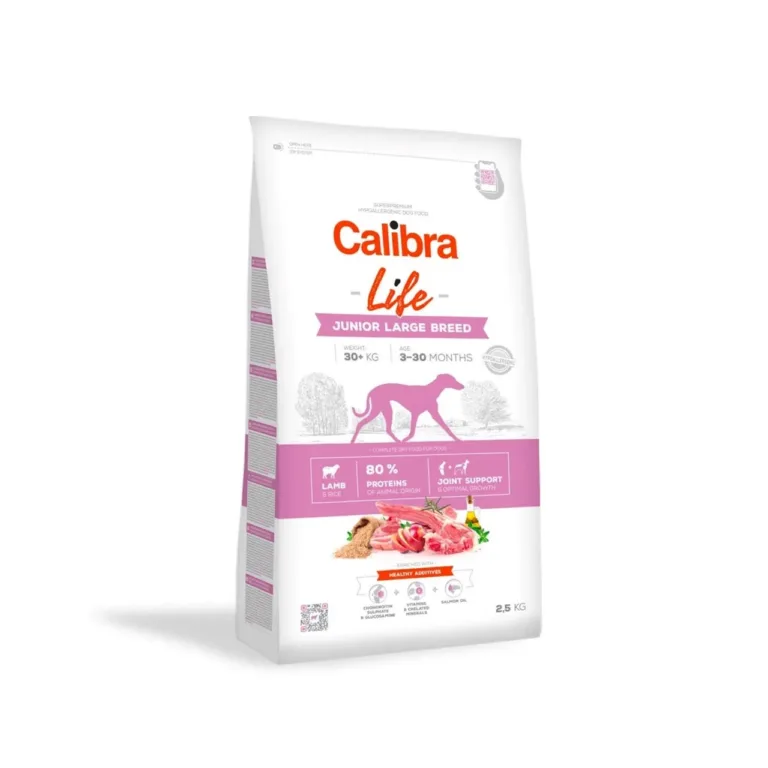 Calibra Life Junior Large Breed 2,5 kg lambalihaga gluteenivaba kuivtoit suurtele kasvavatele koertele