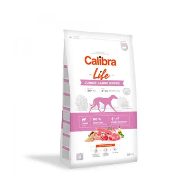 Calibra Life Junior Large Breed Lamb 12 kg gluteenivaba kuivtoit suurtele noortele koertele