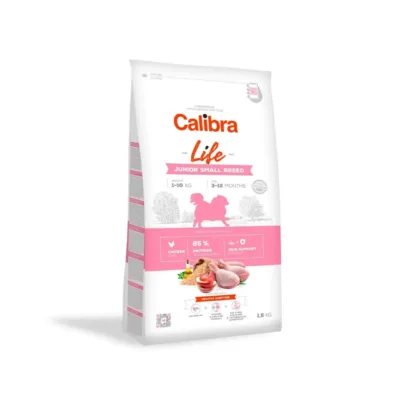Calibra Life Junior Small Breed 1,5 kg kanaliha kuivtoit väikest tõugu noortele koertele