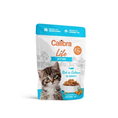Calibra Life Kitten 85g lõhega teraviljavaba märgtoit kassipoegadele