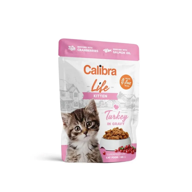 Calibra Life Kitten Turkey 85g kalkunilihaga gluteenivaba märgtoit kassipoegadele