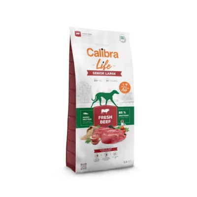 Calibra Life Senior Large Beef 12kg gluteenivaba kuivtoit suurtele vanematele koertele