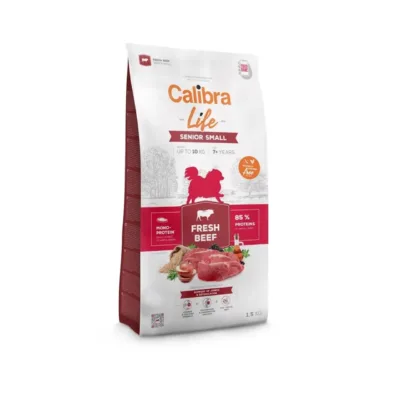 Calibra Life Senior Small 1,5 kg veiselihaga gluteenivaba kuivtoit väikestele vanematele koertele
