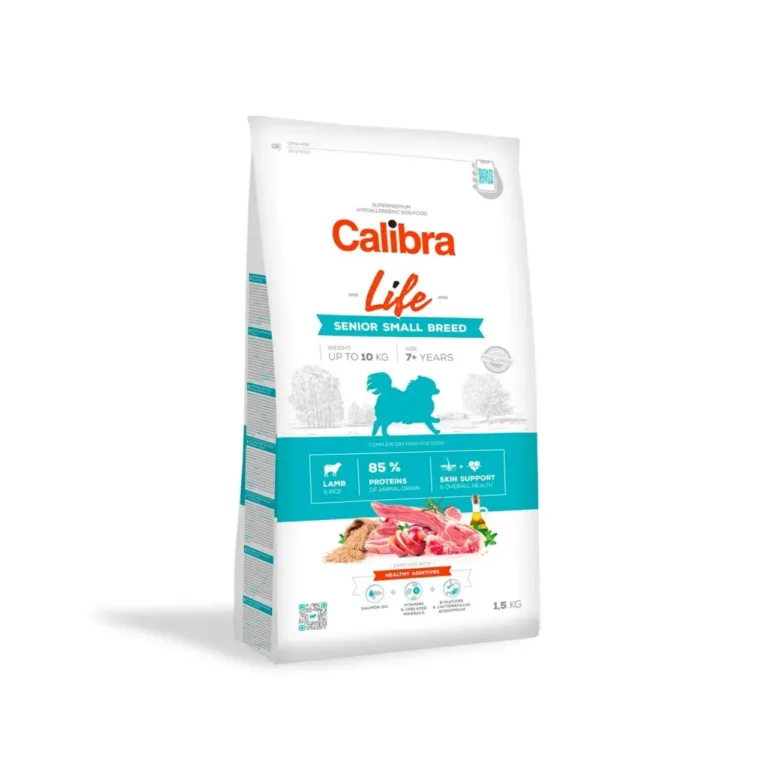 Calibra Life Senior Small Breed 1,5 kg lambaliha kuivtoit väikest tõugu eakatele koertele