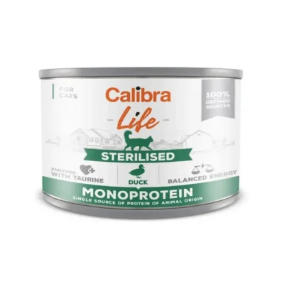 Calibra Life Sterilised pardilihaga märgtoit kassile 200g