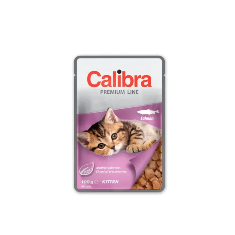 Calibra Premium Kitten Salmon 100g märgtoit lõhega kassipoegadele, gluteeni- ja sojavaba